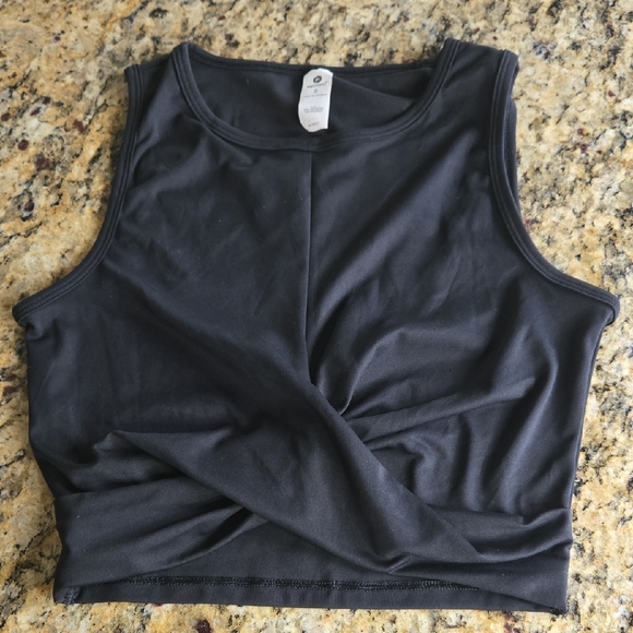 90 Degree by Reflex Twist Front Activewear Crop Tops – Black & Brown, Size Small - Picture 4 of 6